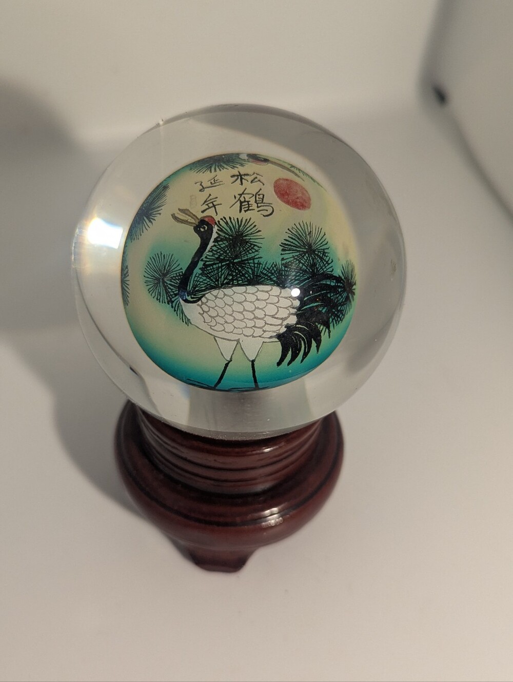 Chinese Reverse Painted Orb